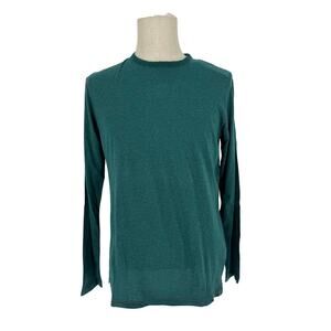 Robert Graham Long Sleeve Crew Neck T-Shirt RIFSTONE Indian Teal Green  M